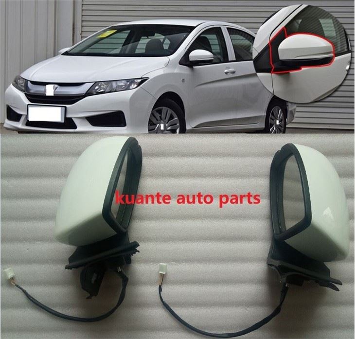 Paras arvo 3 -pin valkoinen ulkopuolinen näkymä peilit Honda City 2014-2017