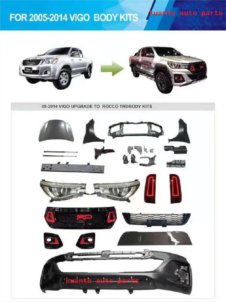 Car Body Parts Kits For Hilux Vigo 2005-2014 Upgrade Body Kits