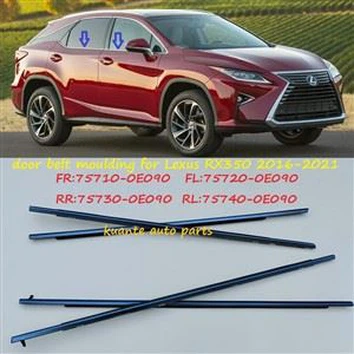 Oven ikkunoiden hihnan kiinnityslistat Lexus RX350 2016-2021 75710-0E090 75720-0E090 75730-0E090 75740-0E090
